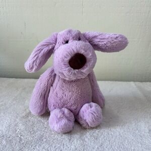 Aurora Eloise Plush Dog Puppy lavender Soft Stuffed Animal Toy 10" NWOT